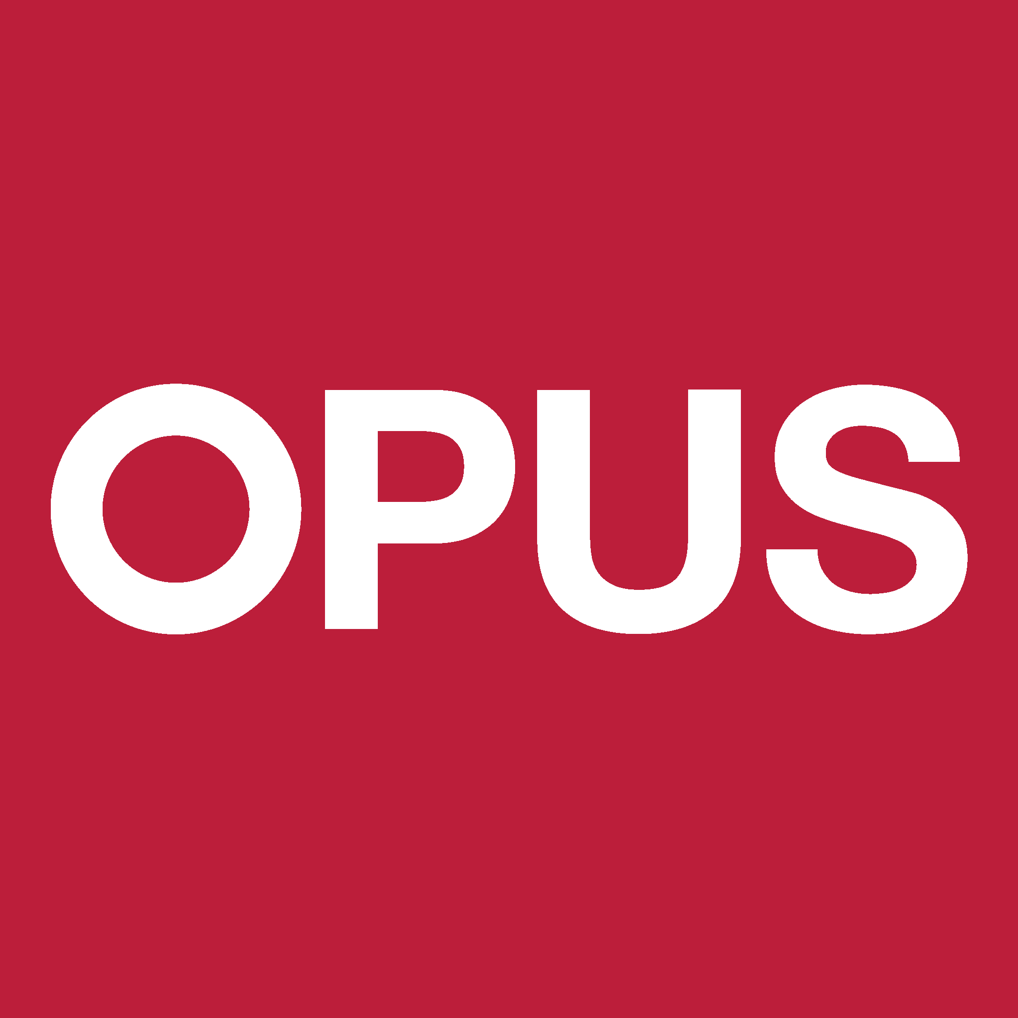 Opus Agency White Logo Vector Logo